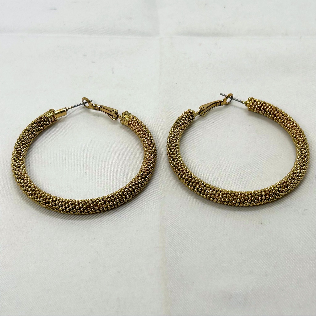 Gold Mesh Hoops Wires 17$